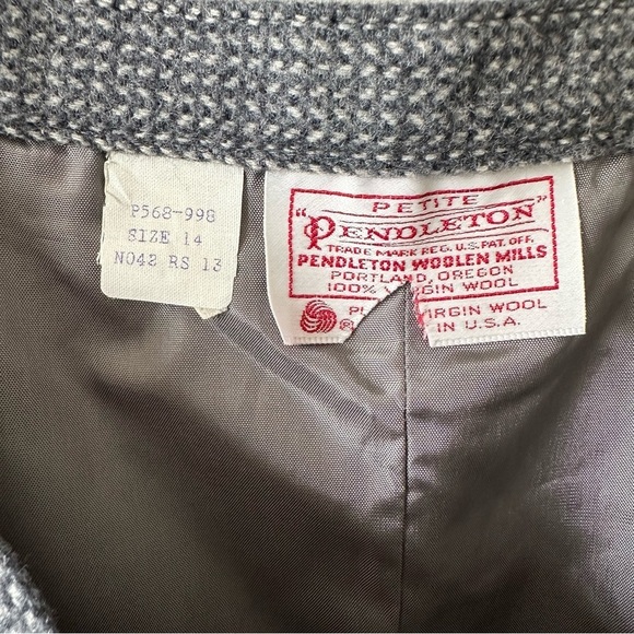 Pendleton Vintage Deadstock NWT 100% Virgin Wool Lined Skirt Women’s Petite 14 - Picture 10 of 13